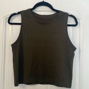 Lululemon mesh cropped tank